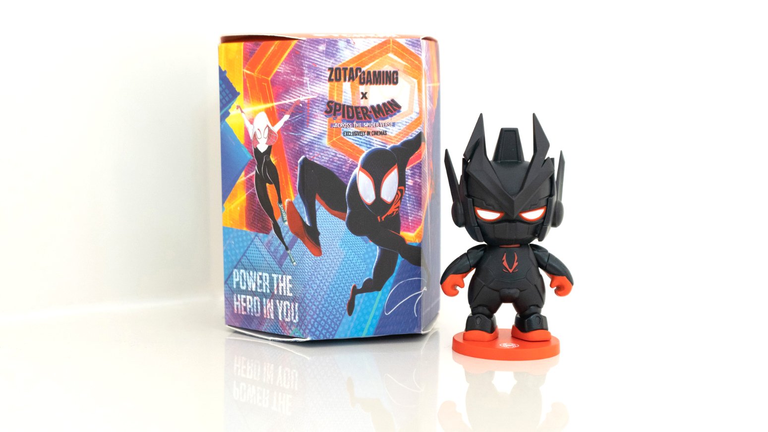 <br />
<h2 style='font-style:italic;'>Spider-Man™: Across the Spider-Verse Inspired Ztorm Figurines</h2>
<p>ZOTAC’s beloved ZTORM mascots have donned the iconic suits of Miles Morales, Gwen Stacy, and Spider-Man 2099!</p>
<p>Only one of the three exclusive SPIDER-ZTORM figures will come with each bundle! Which Spider-ZTORM will enter your world?</p>
<p>